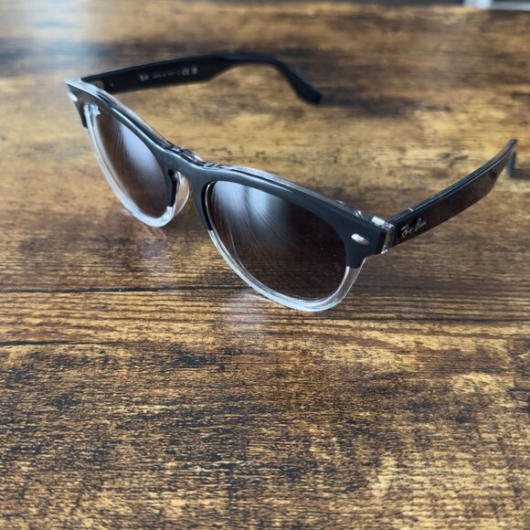 Ray-Ban RB4471 Iris Sunglasses – Black on Transparent - Picture 3 of 15
